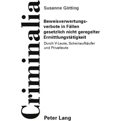 Götting:Beweisverwertungsverbote in Fäl, Fachbücher von Susanne Götting