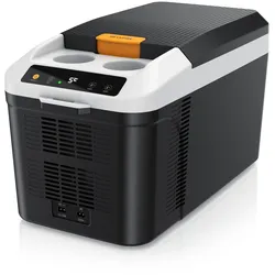 Brandson Elektrische Kühlbox, 14 L, Kühlt & hält Warm, von max. -9 bis +65°C, für Mittelkonsole, Cool Grey