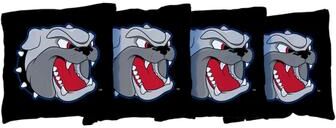 Skip's Garage North Carolina Asheville Bulldogs Black Cornhole Bags