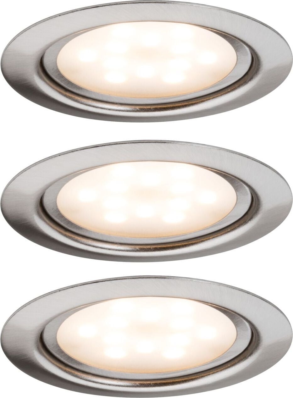 Paulmann Micro Line LED inbouwspots voor meubels, set van 3