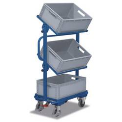 VARIOfit sw-400.805 SW-400.805 Beistellwagen Feststeller Stahl pulverbeschichtet Traglast (max.): 200 kg Enzianblau (RAL 5010)