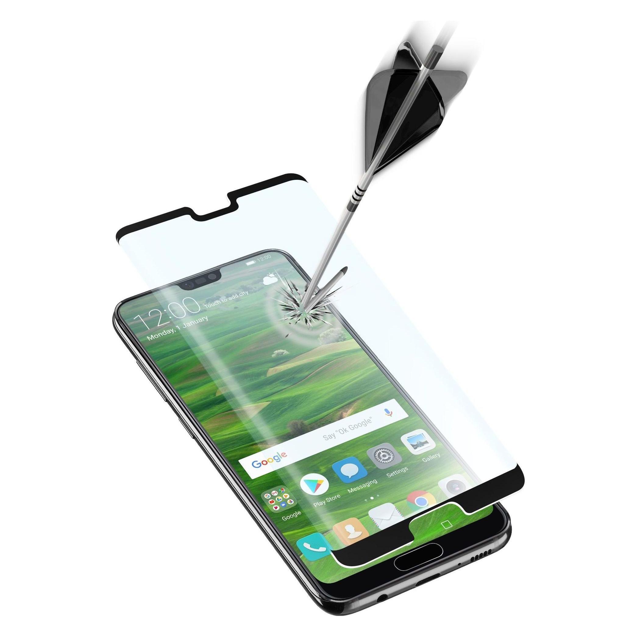 Cellularline CAPSULE Displayschutzglas für Huawei P20 (1 Stk., Huawei P20) (TEMPGCAPP20K)