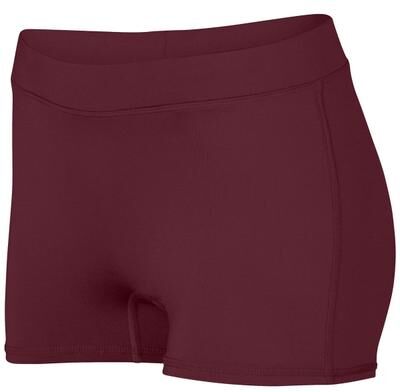 Augusta Sportswear 1233 Girls Dare Shorts in Maroon size Small   Polyester/Spandex Blend