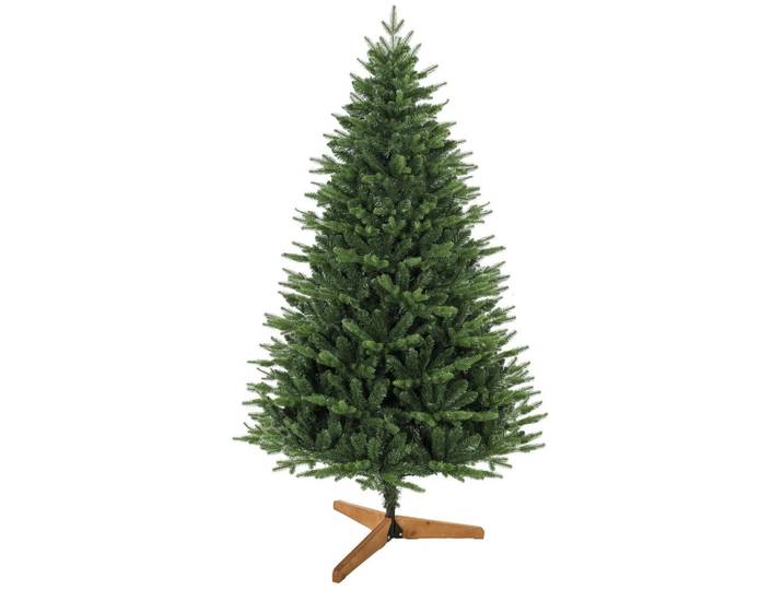 Homcom Weihnachtsbaum Kunststoff Kiefernholz Grün, 180 cm, Dekoration, Weihnachtsdekoration, Christbaum & Zubehör