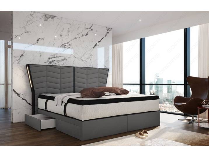 Boxspringbett Novara Stoff
