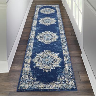 Nourison Grafix Distressed Vintage Medallion Area Rug