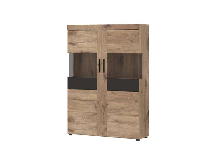 Highboard Viking Eiche - grau - 149 cm - GRANO