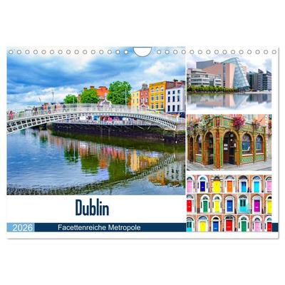 Dublin - Facettenreiche Metropole (Wandkalender 2026 DIN A4 quer), CALVENDO Monatskalender