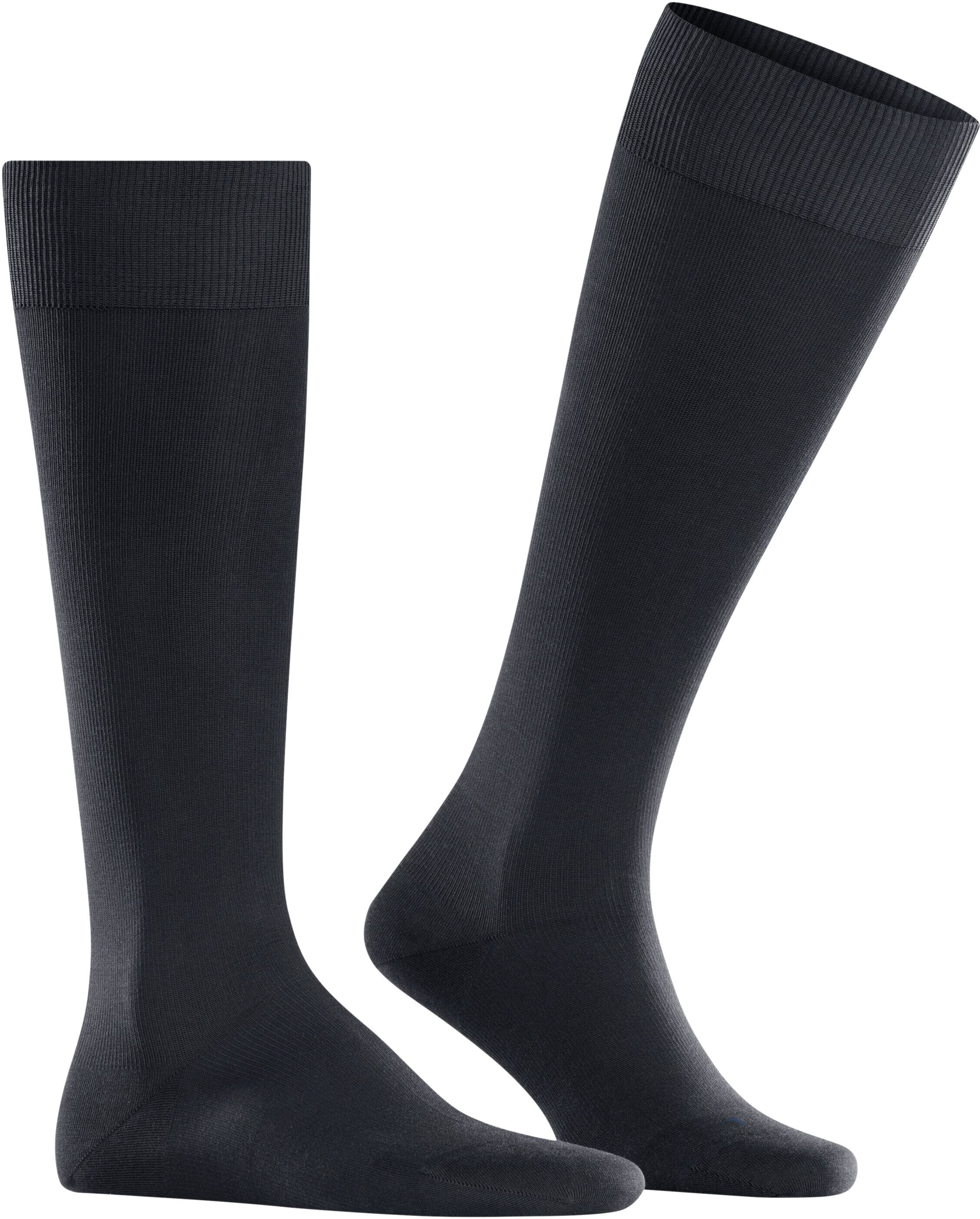 Kompressionsstrümpfe FALKE "Energizing Cotton", Herren, Gr. 47-48, schwarz (6370, schwarz navy), Materialmix, unifarben, Socken Kompressionsstrümpfe, mit definierter Kompression, aus Baumwolle, atmungsaktiv 6370, schwarz navy 47-48