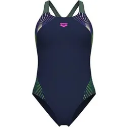 ARENA Damen Schwimmanzug W NUANCE SWIMSUIT SWIM PRO BACK L, Größe 42 in Blau Blau