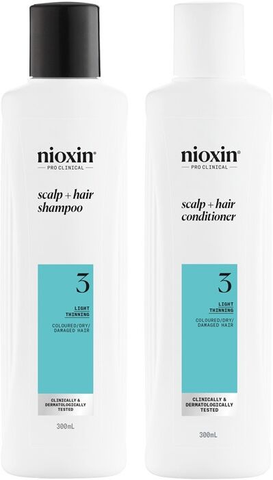 Nioxin Systems Shampoo, System 3 300ml & Systems Conditioner, System 3