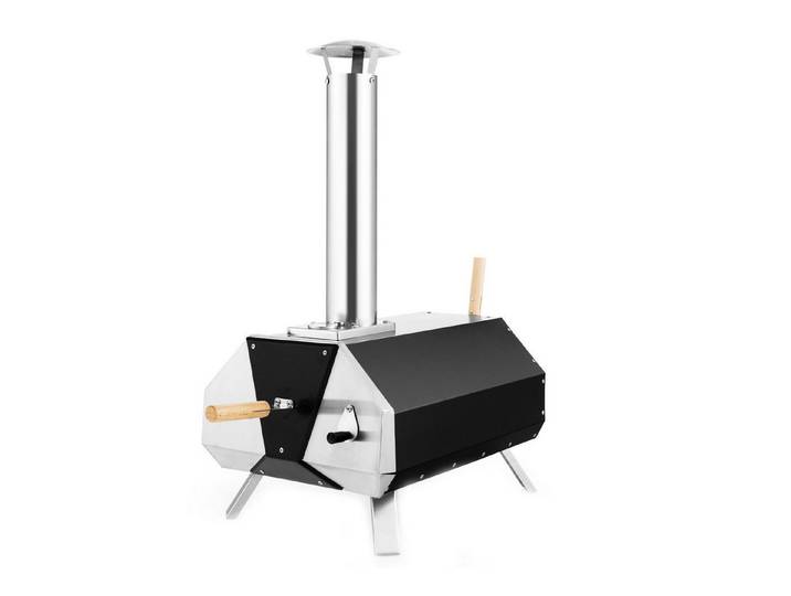 KOMFOTTEU Pizzaofen Gartenofen, mit Pizzastein, Pizzaschieber & Thermometer