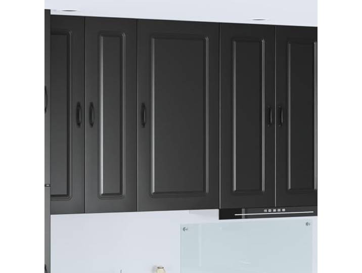 LPERTGFHU Spülmaschinenfront Kalmar Holzwerkstoff Küchenmöbel Schwarz Modernes Design, Robuste Verarbeitung, Einfache Montage