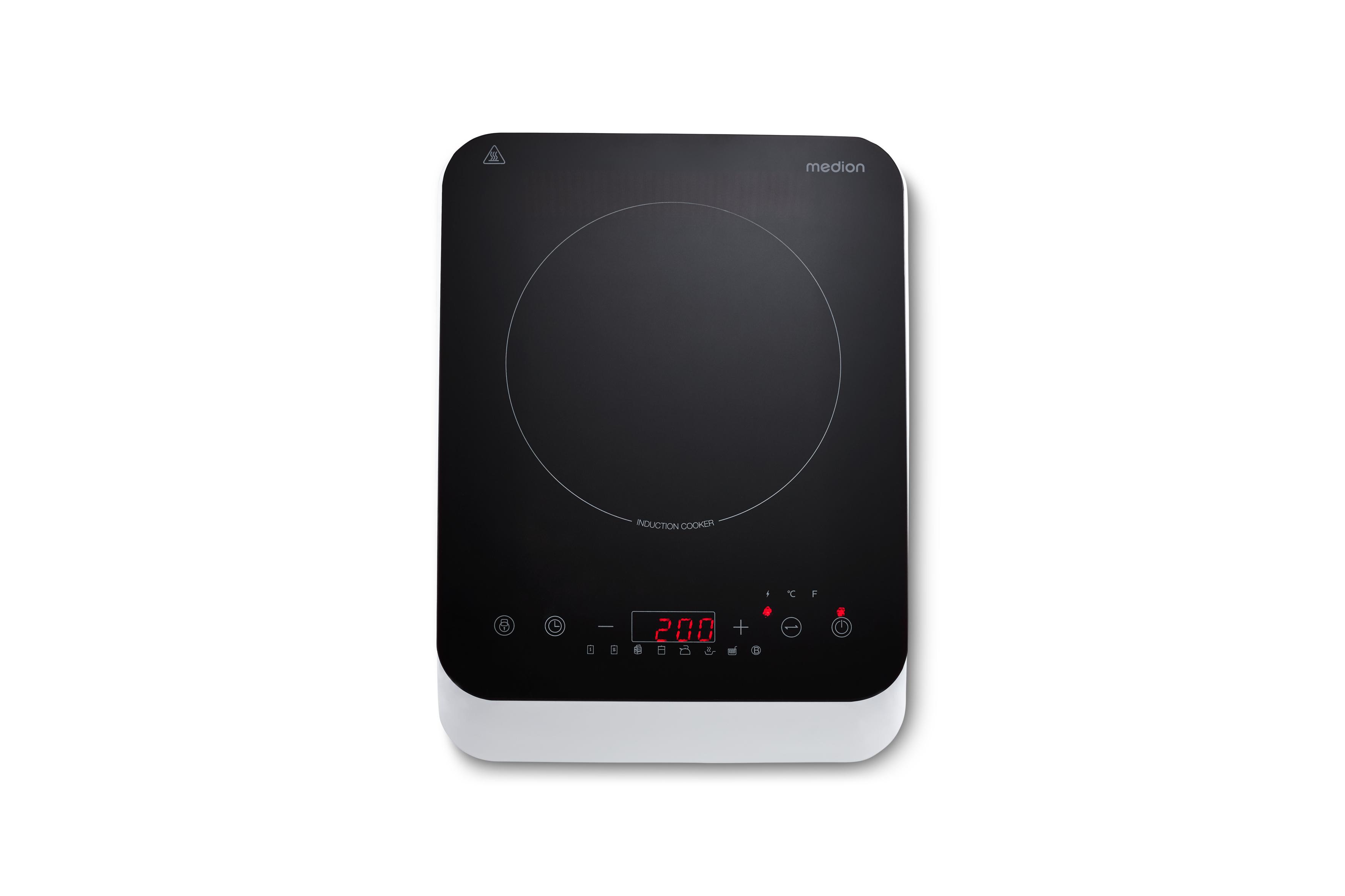 Medion MD18490 Induktionskochplatte schwarz / weiß 50076206
