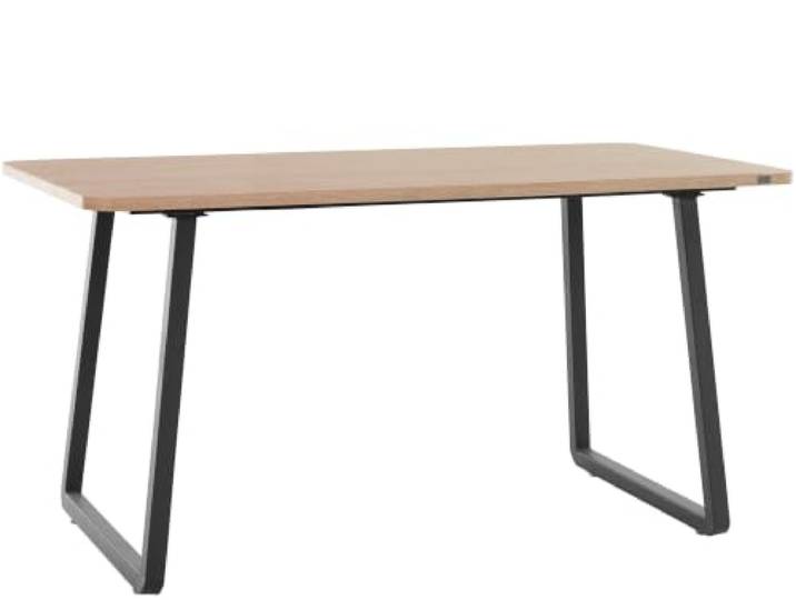 Leeds Esstisch 160 cm in Wildeiche/schwarz