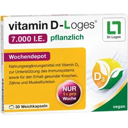 Vitamin D-Loges 7.000 I.e. Pflanzlich Wochendepot 30 ST