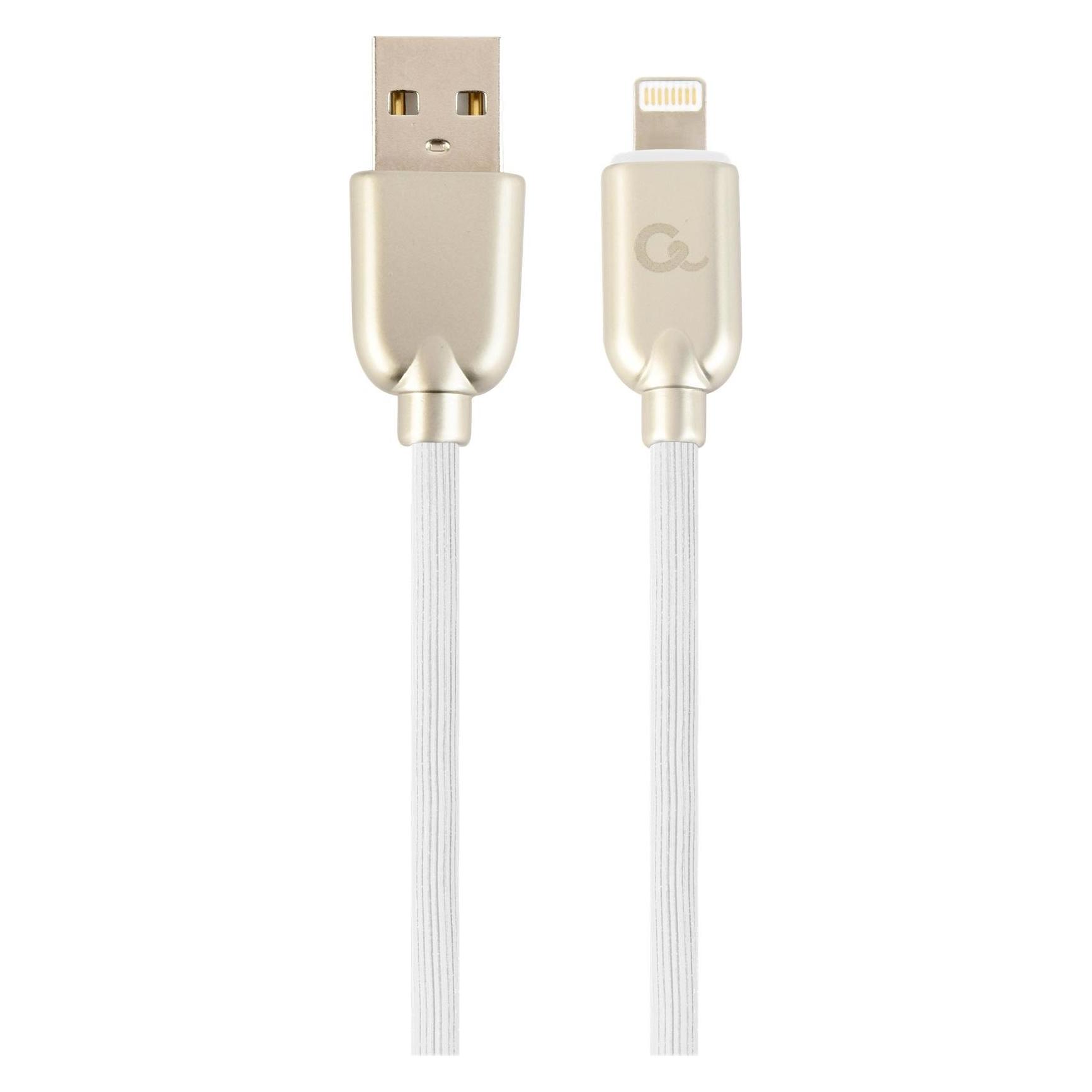 Gembird CC-USB2R-AMLM-2M-W Lightning-Kabel Weiss (2 m, USB 2.0) (CC-USB2R-AMLM-2M-W)