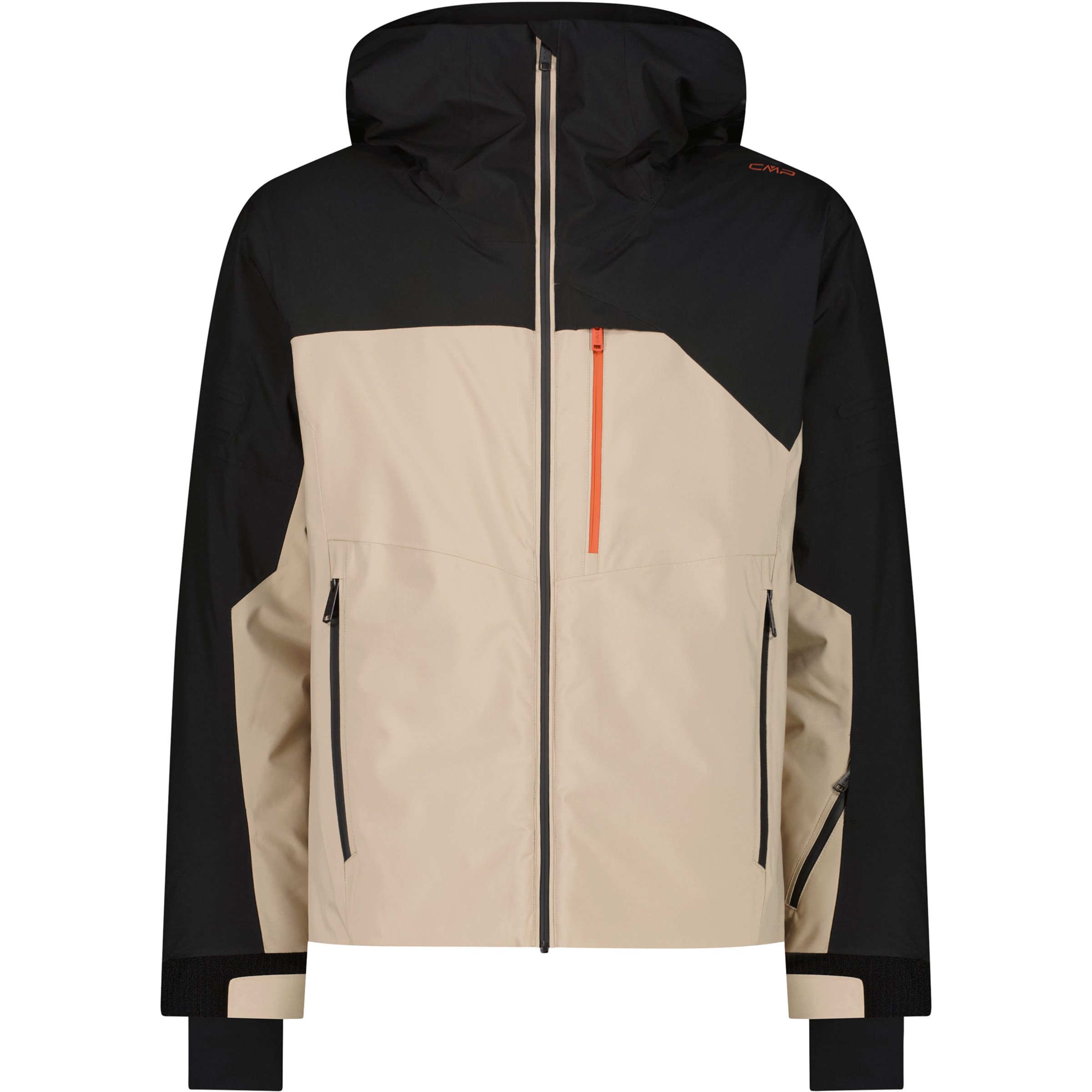 CMP Herren Kunstfaserjacke beige Größe M Skifahren Wasserdicht