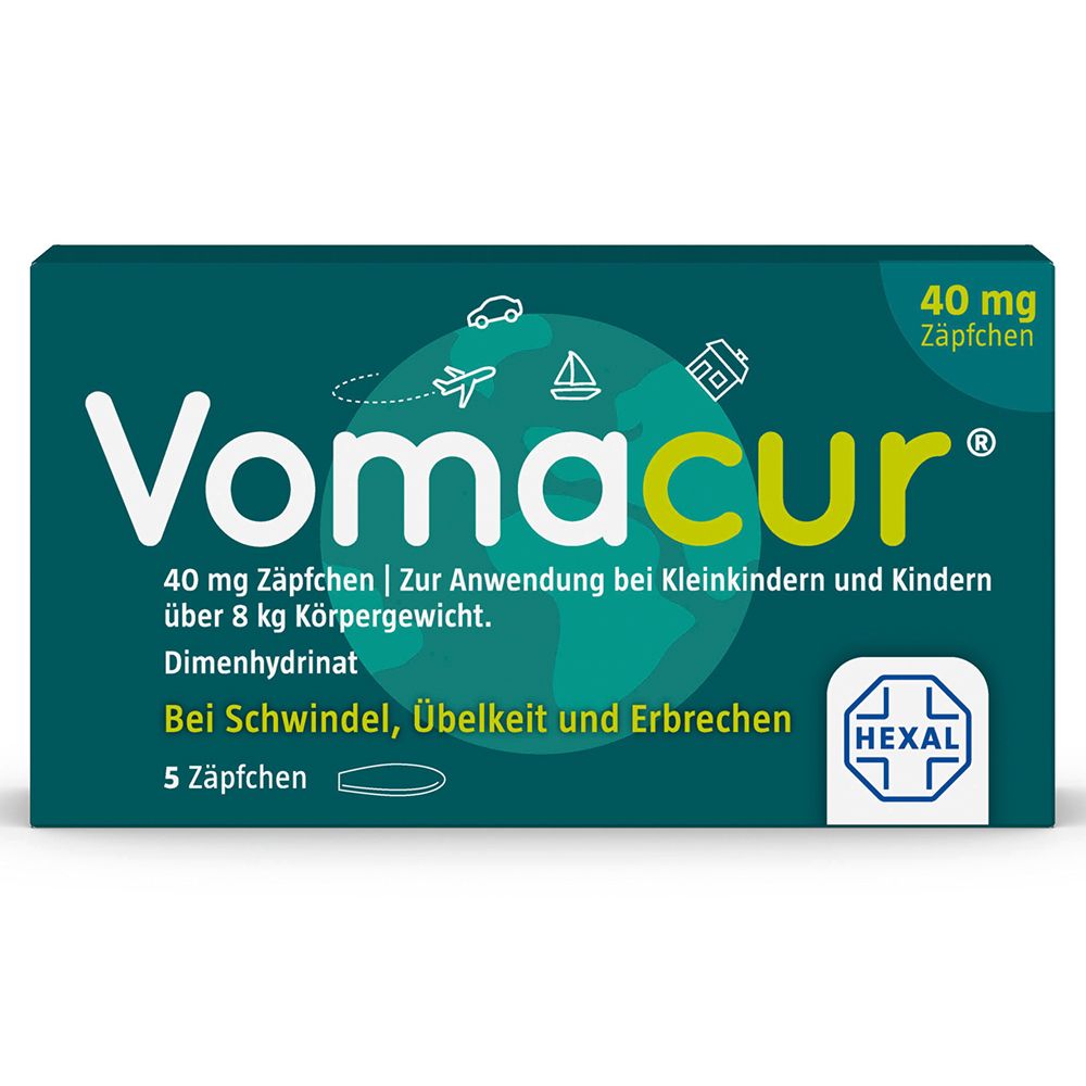 Vomacur 40 Suppositorien 5 St