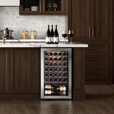 Ca'Lefort 18.9 inch 34-Bottle Freestanding Compressor Wine Cooler Refrigerator