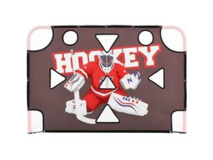 VEVOR Street Hockey Torwart-Zielplane für Eishockeytor mit 11 Öffnungen, Reißfestes Netz für Schusstraining, Trainingsgerät für Schussgenauigkeit, Hockeytor-Zielplane für Street-Hockey und Eishockey