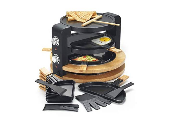 Appareil À Raclette 8/10 Personnes 1500w + Gril + Crêpière - KCWOOD.8.SUPER
