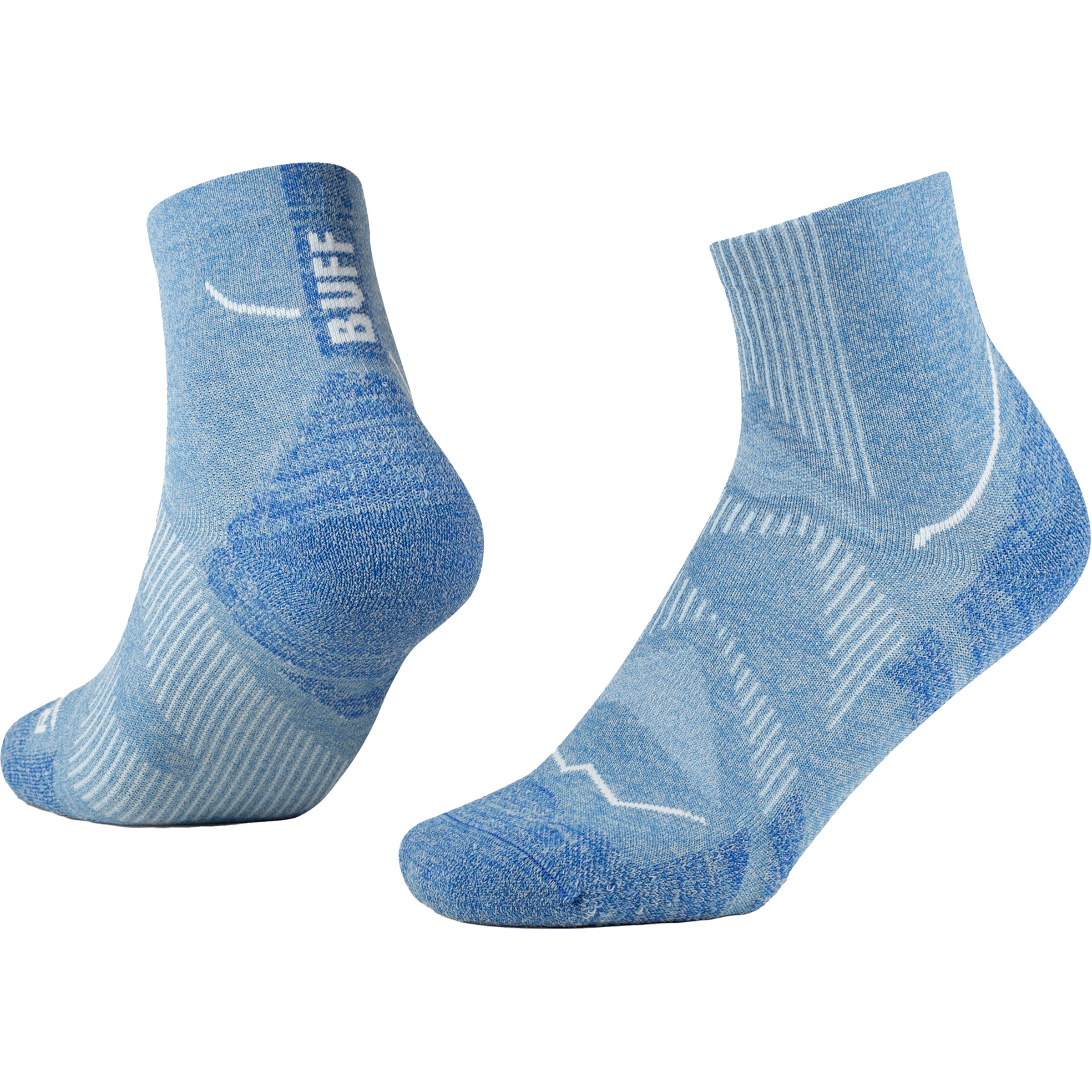 Buff Dryflx Quarter Laufsocken blau Größe 36 Laufen | Trailrunning Widerstandsfähig