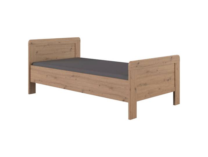 Mid.you Bett Wimex Nadja, Eiche Artisan, 90x200 cm, BQ - Bündnis für Qualität, Made in Germany, DIN EN ISO 9001, in verschiedenen Holzdekoren erhältlich, Größen erhältlich, Schlafzimmer, Betten, Einzelbetten