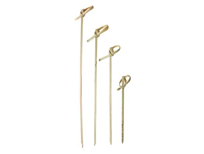 Franz Mensch NATUREStar Fingerfood-Spieße Loop, Natur, 120 mm Bambus, 10000 Stück (40 × 250 Stück Beutel), Cocktailspieße, für Buffet