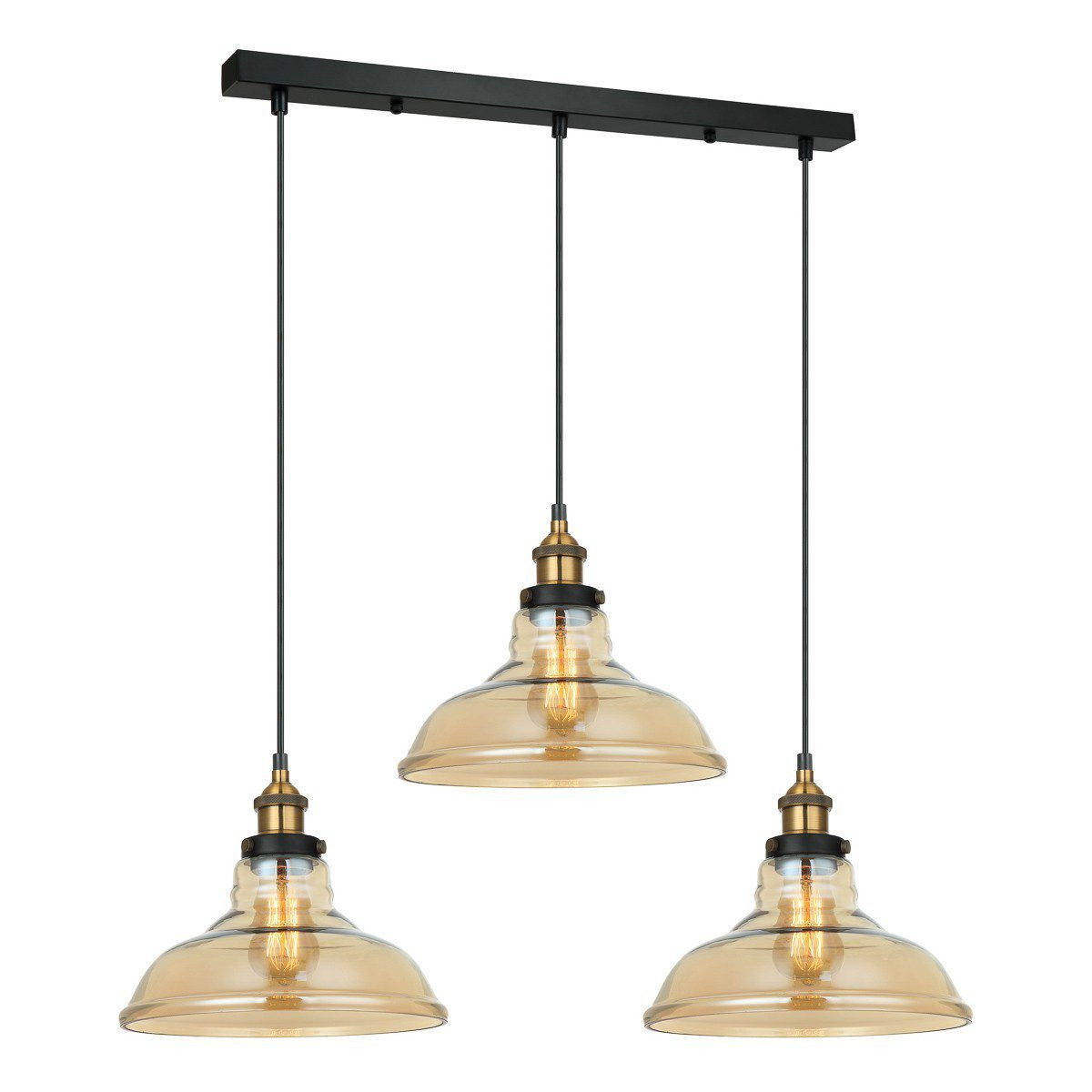 Italux Hubert MDM-2381/3 GD+AMB LED hanglamp