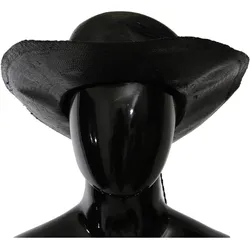 Costume National Sonnenhut Schwarz 58 cm / M Stroh