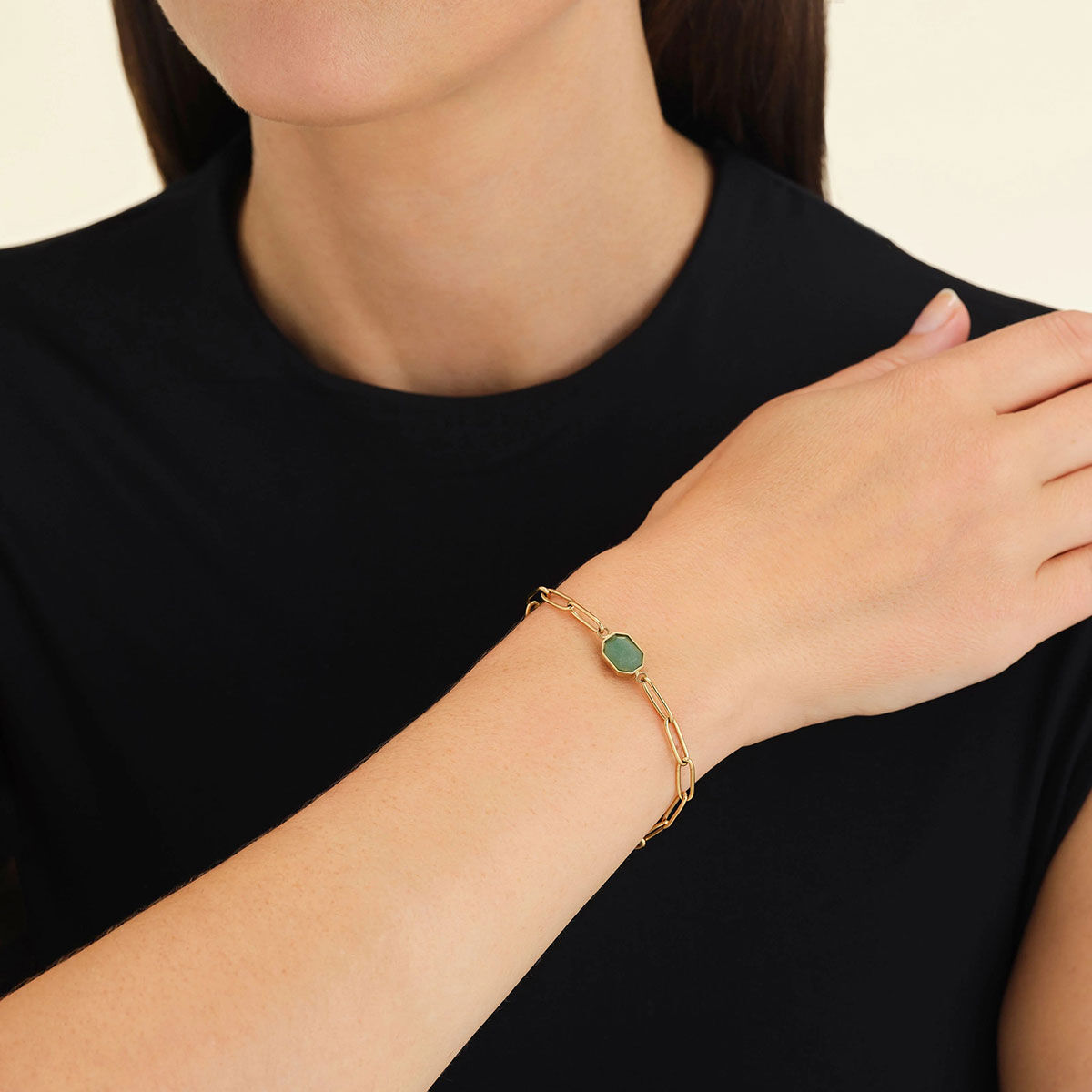 Rosefield Geometric Gemstone förgyllt armband JBGGG-J662