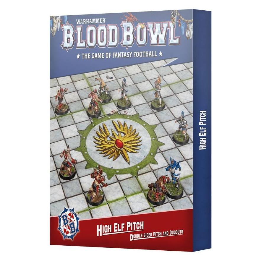 Games Workshop "Blood Bowl - Haut Elfes Pitch and Dugouts" (Karton) (202-65)