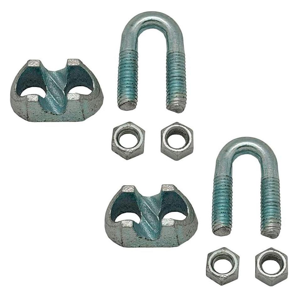 EDM Cable clip din-741 sjt01, galvanized steel, m6 5/16". 2 units (54842322)
