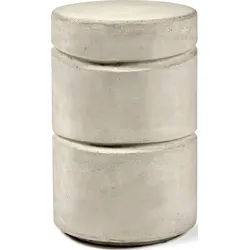 Pawn Hocker und Beistelltisch rund, Beton