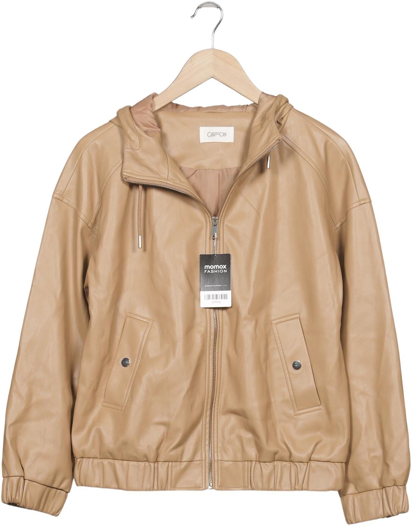 Cartoon Damen Jacke, Beige, Gr. EU 38, Synthetik / Kunstleder - Second Hand