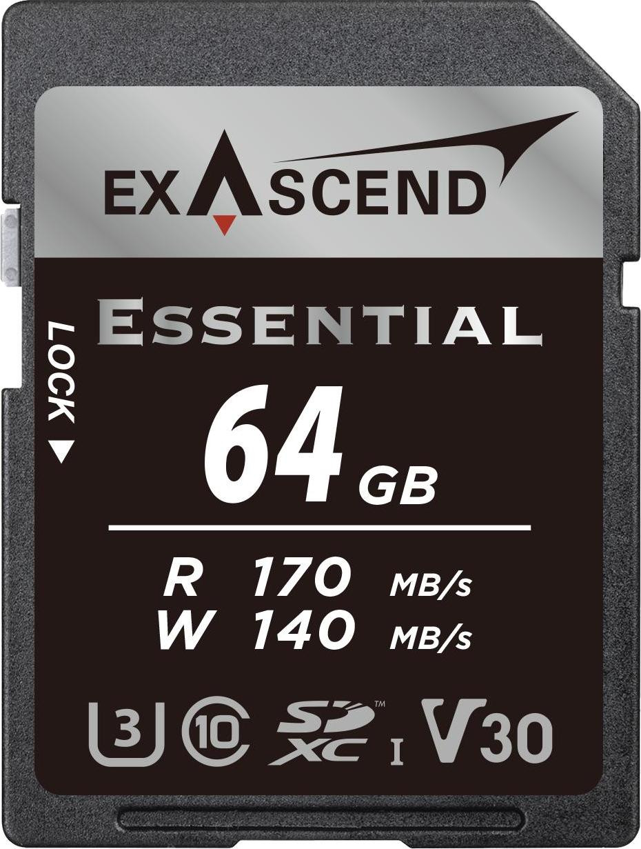 Exascend Essential 64GB UHS-I SD-kaart V30