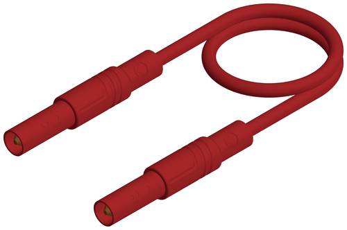 Hirschmann Test & Measurement MLS GG 200/1 rt Sicherheits-Messleitung Lamellenstecker 4mm Lamellenstecker 4mm 2.00m Rot 1St.