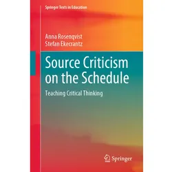Source Criticism on the Schedule, Fachbücher von Stefan Ekecrantz, Anna Rosenqvist