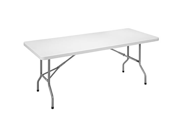 Table pliante polyéthylène rectangle L.182 x P.76 cm - Gris