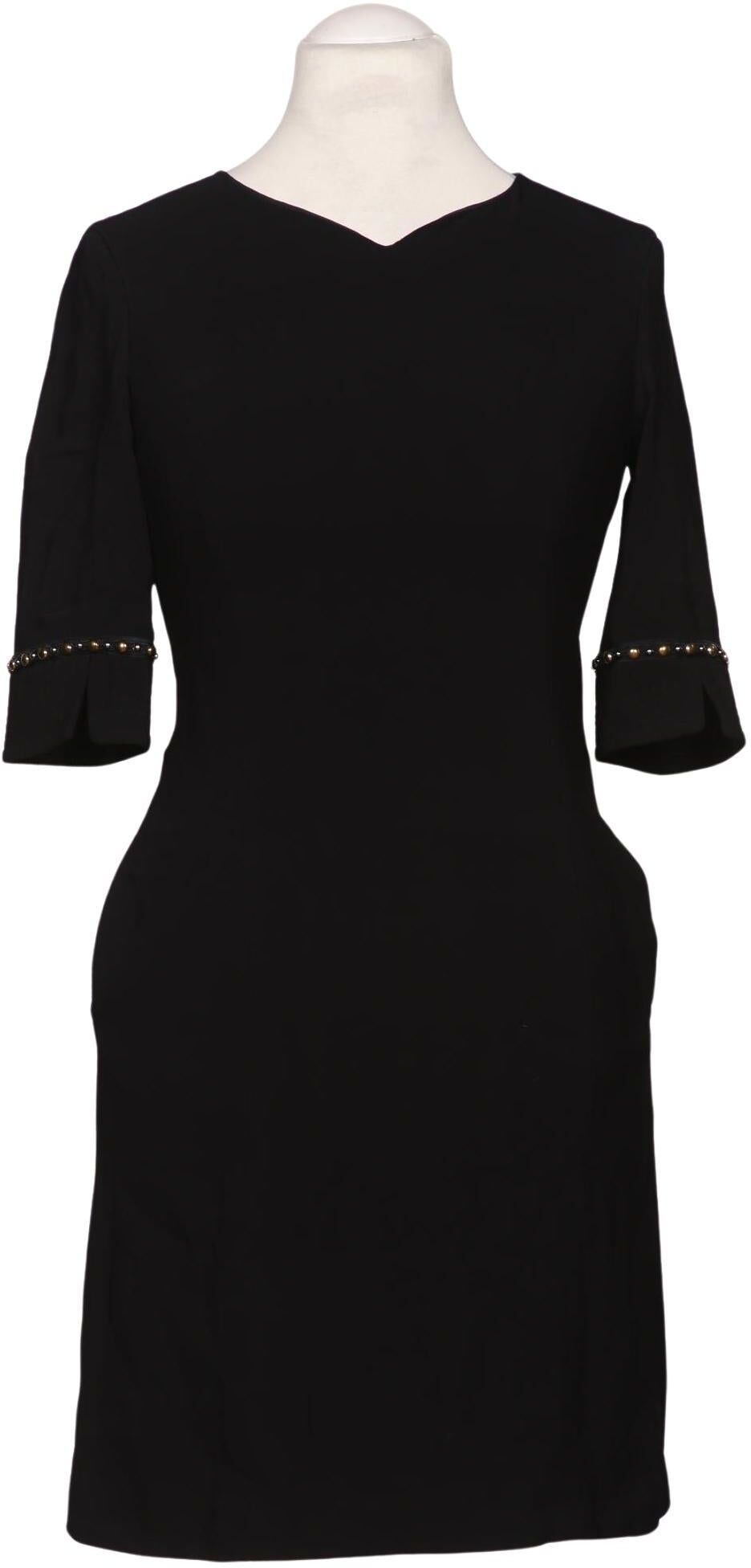 Versace Damen Kleid, Schwarz, Gr. EU 32 (IT 38), Viskose / Elasthan / Seide / Baumwolle - Second Hand