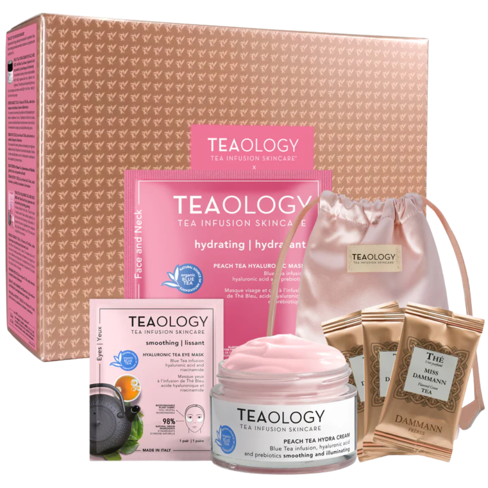 Teaology Crema hidratante de té de melocotón alisadora e iluminadora