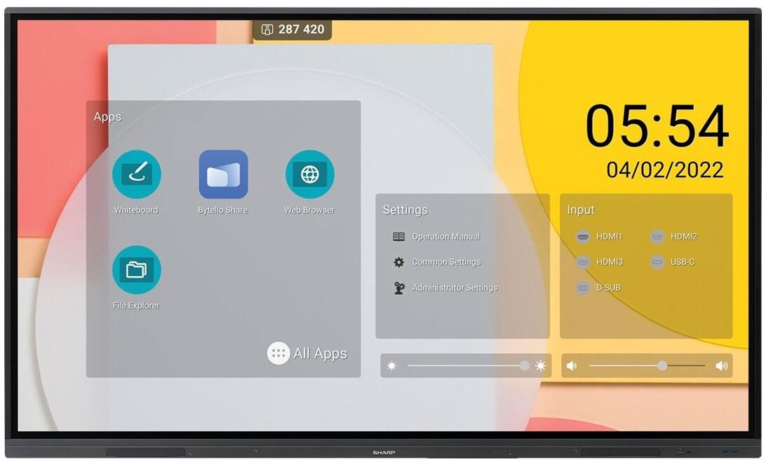 Sharp Display Solutions Sharp PN-L862B Precision Touch Display 217,4cm 86 Zoll PNL862B