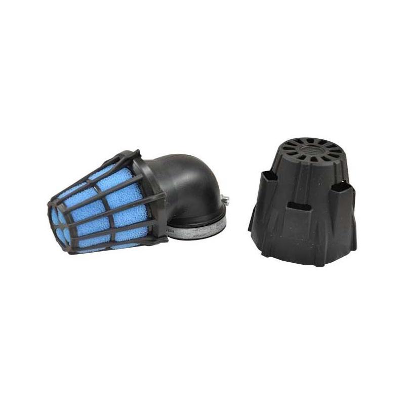 Filtre à air Polini Blue Air Box Ø 46 mm 90° noir
