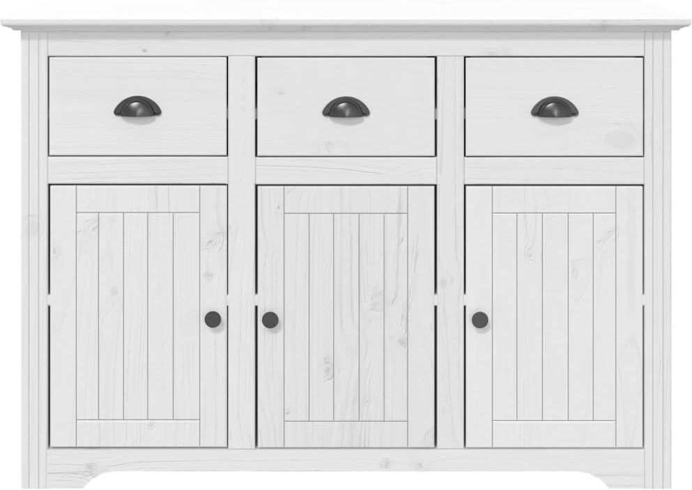 vidaXL Buffet BODO blanc 115,5x44x80 cm bois massif de pin