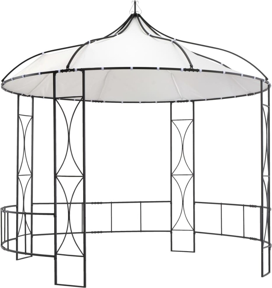 The Living Store Pavillon 300 x 290 cm Weiß Rund