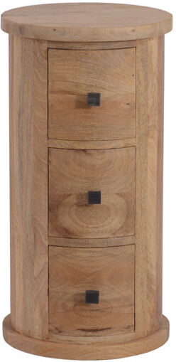 Rio Degroot Solid Wood 34 cm W Chest of Drawers Brown 65cm H X 34cm W X 34cm D