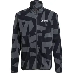adidas TERREX Multi Printed Fleecejacke Herren JY4814 - black/carbon S