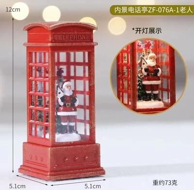 Uplift Picks Lighted Christmas Crystal Ball Santa Train Creates Magical Holiday Ambiance Decor santa Claus (a)