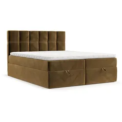 BOXBETT Savio 140/200 cm Honiggelb im Kronos Stoff